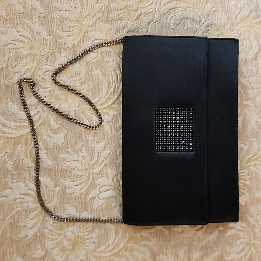 Black Swarovski evening bag/clutch Pre-owned
